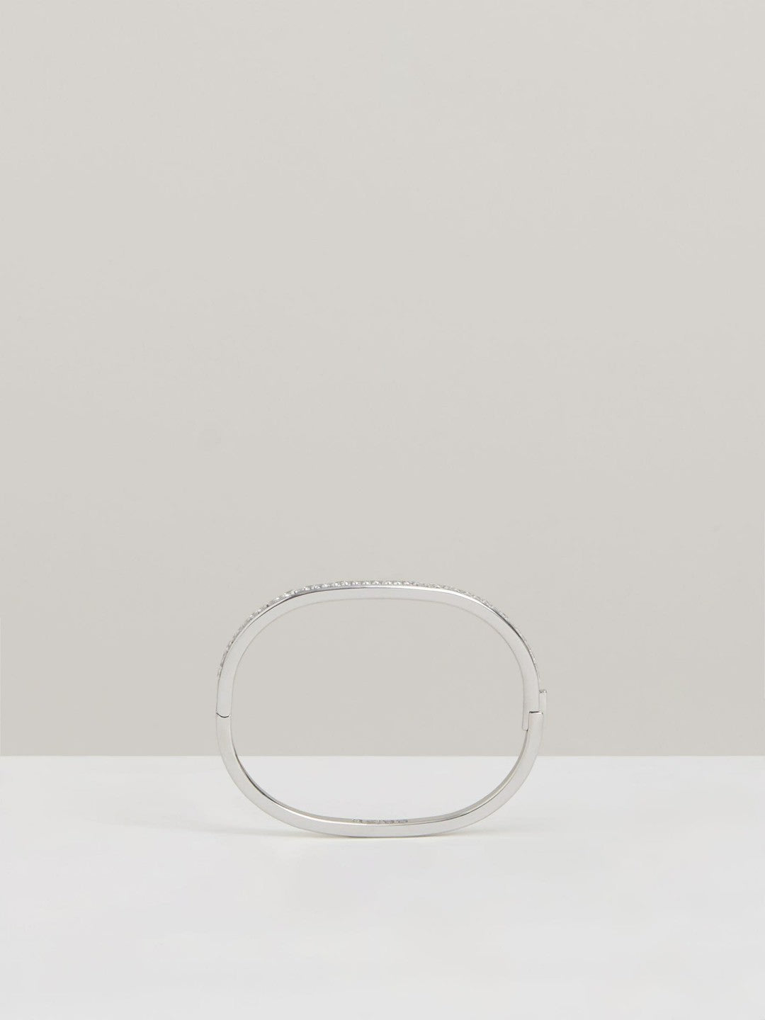 Hinged Crystal Cuff in Silver Women | Reiss