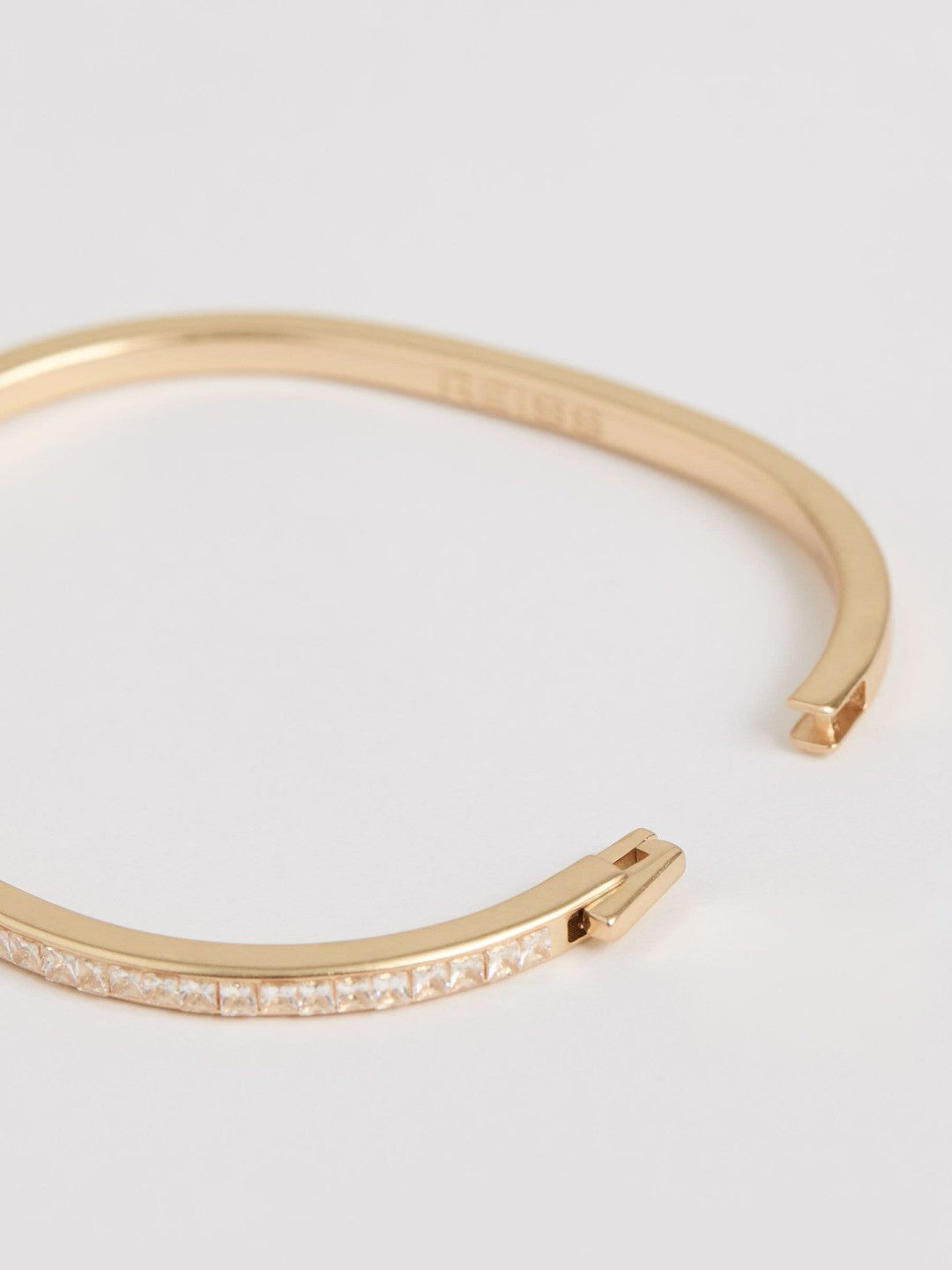 Hinged Crystal Cuff in Gold Women | Reiss