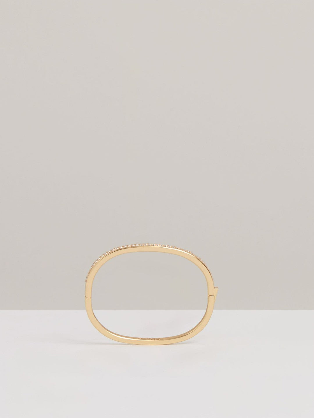 Hinged Crystal Cuff in Gold Women | Reiss