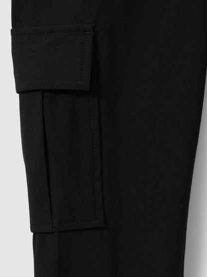 3-9 yrs Technical Drawstring Trousers in Black Children & Baby | Reiss