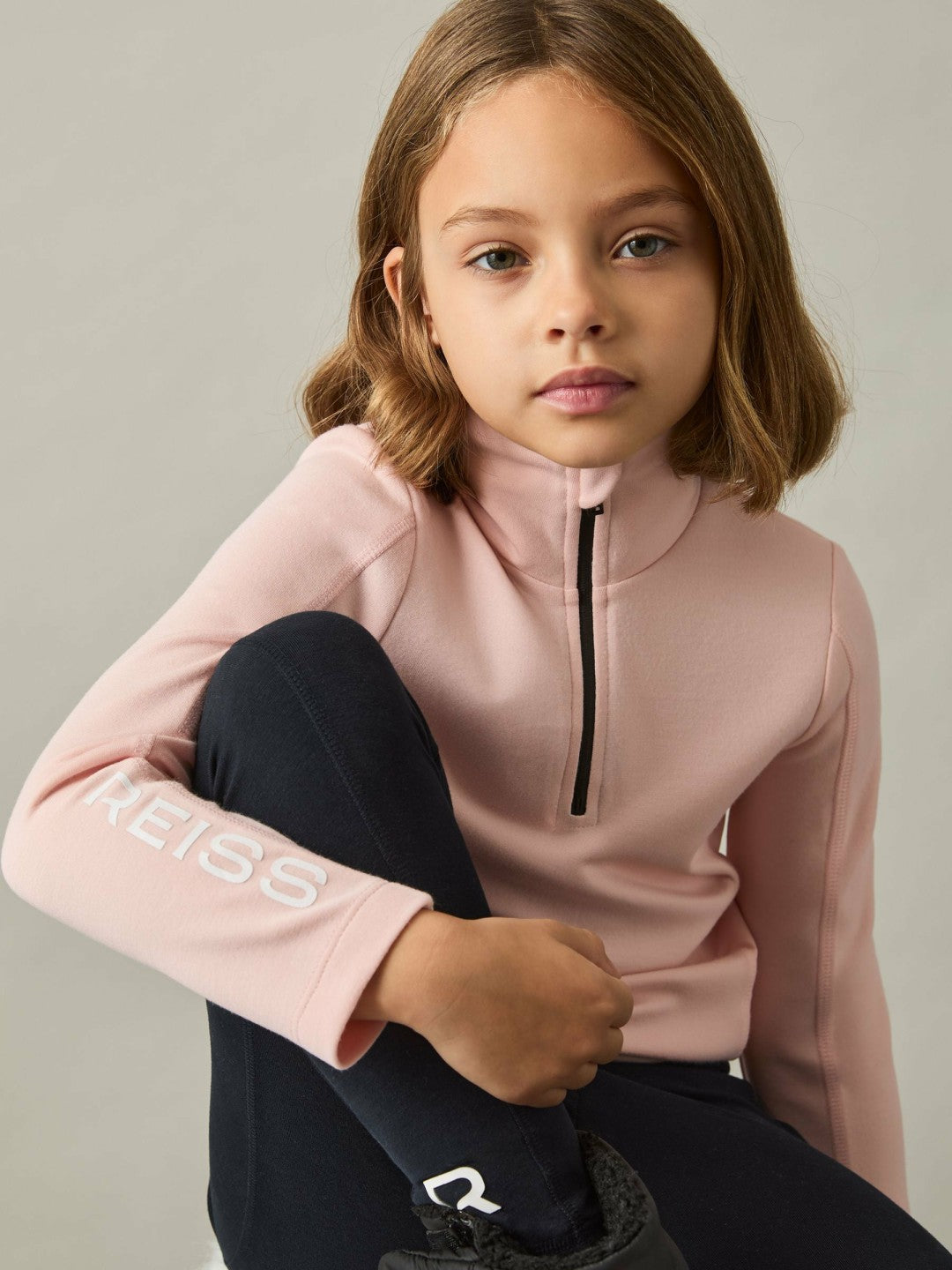 4-9 yrs Funnel-Neck Base-Layer Top in Pink Children & Baby | Reiss