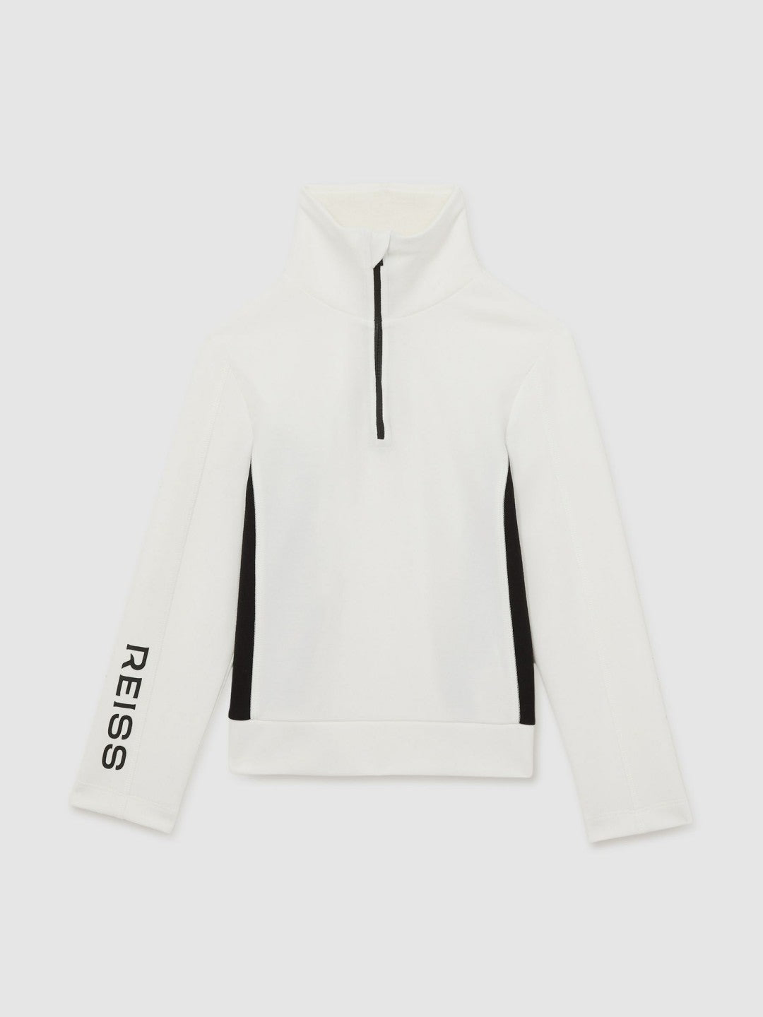 9-13 yrs Funnel-Neck Base-Layer Top in White/Black Children & Baby | Reiss