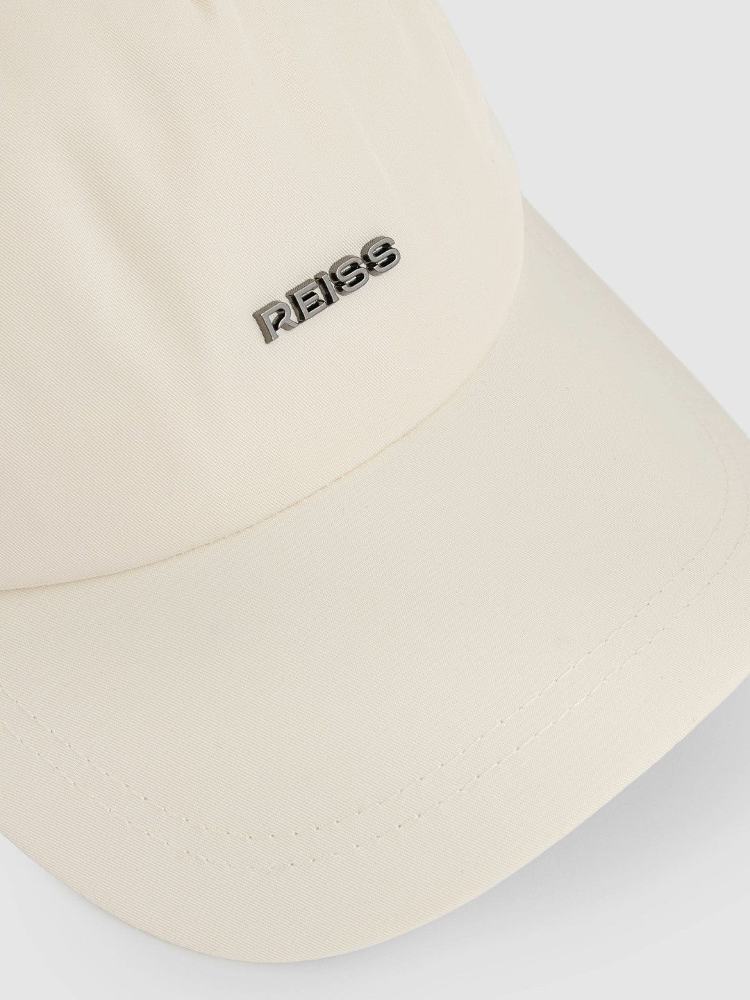Logo Lettering Baseball Cap in Ecru Men | Reiss