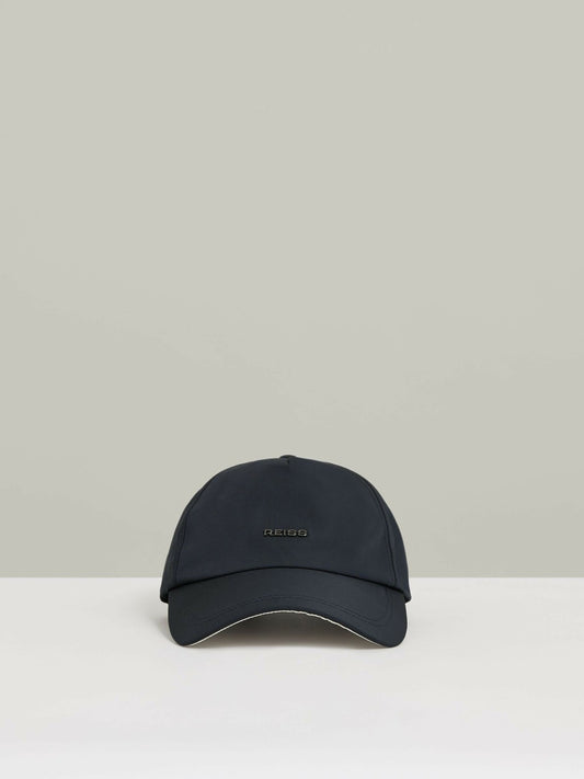 Logo Lettering Baseball Cap in Navy Men | Reiss