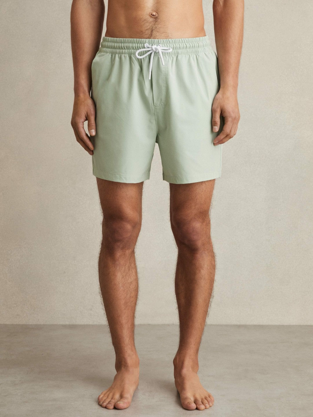 Drawstring Swim Shorts in Mint Green Men | Reiss