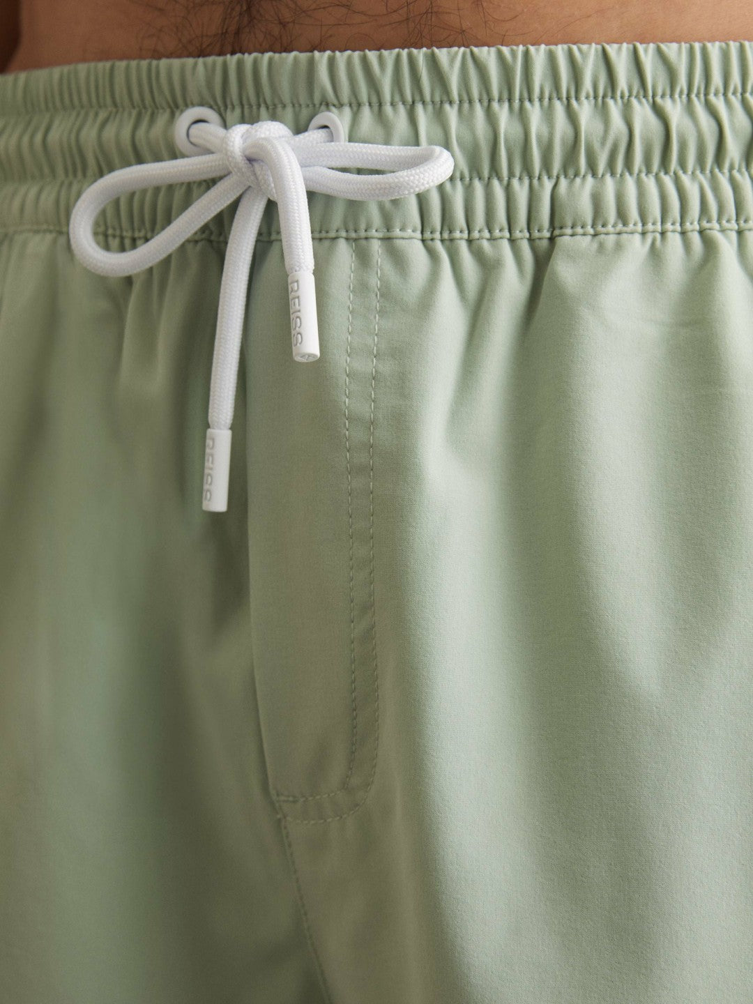Drawstring Swim Shorts in Mint Green Men | Reiss