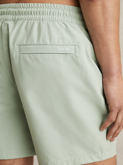 Drawstring Swim Shorts in Mint Green Men | Reiss
