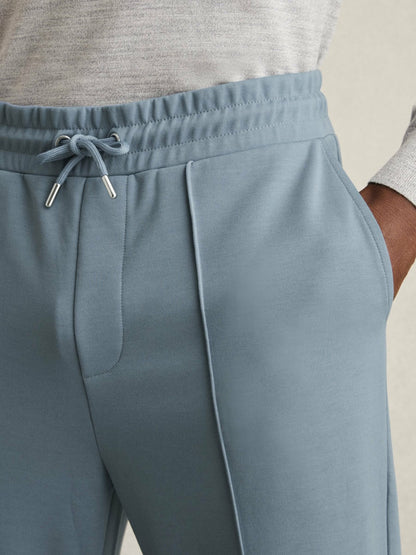 Drawstring Jersey Joggers in Airforce Blue Men | Reiss