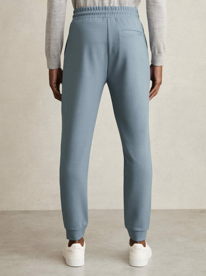 Drawstring Jersey Joggers in Airforce Blue Men | Reiss