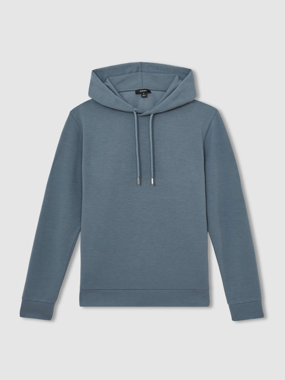 Interlock Jersey Drawstring Hoodie in Airforce Blue Men | Reiss