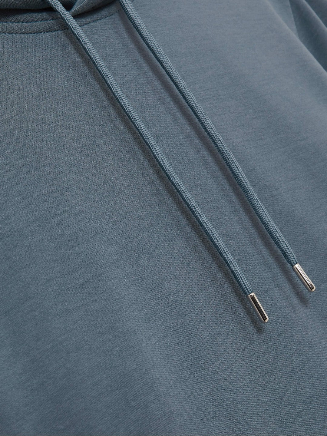 Interlock Jersey Drawstring Hoodie in Airforce Blue Men | Reiss
