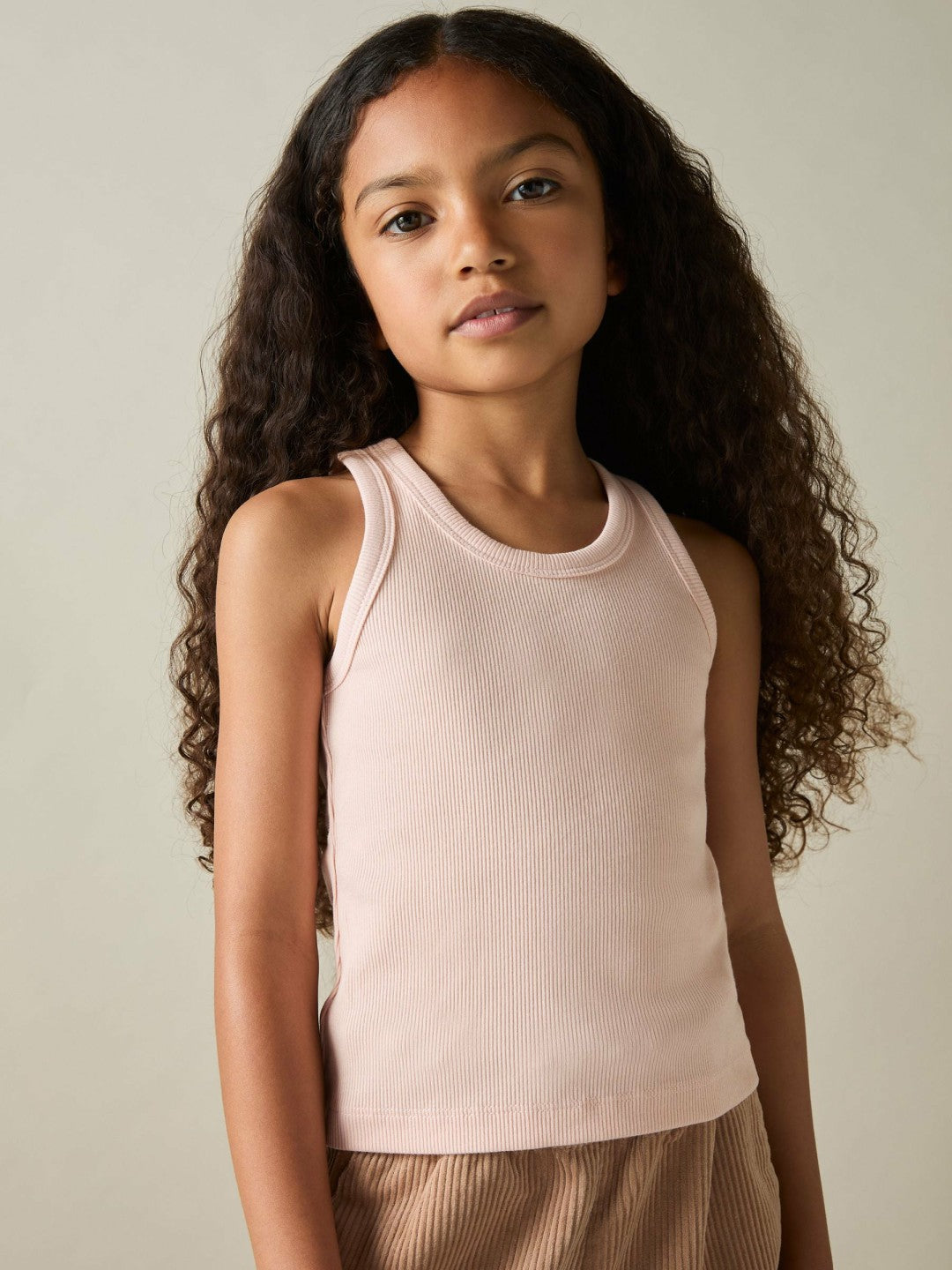 9-13 yrs Stretch-Cotton Ribbed Vest 3 Pack in Multicolour Children & Baby | Reiss