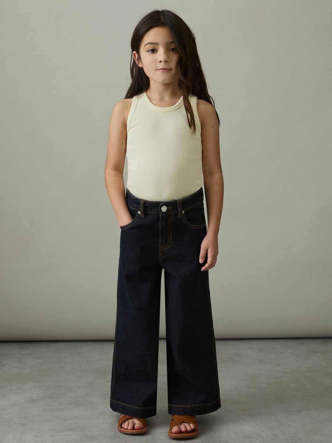 13-14 yrs Wide-Leg Jeans in Indigo Children & Baby | Reiss