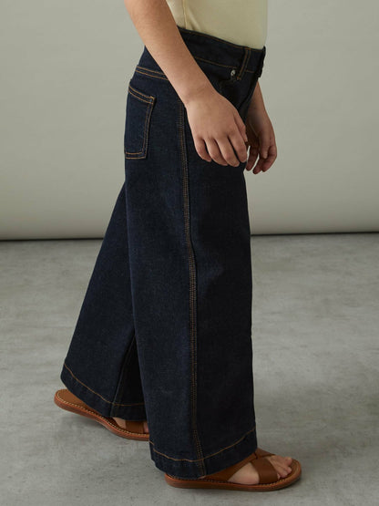 13-14 yrs Wide-Leg Jeans in Indigo Children & Baby | Reiss