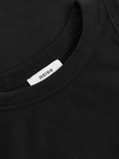 Stretch-Cotton Racerback Vest in Black Women | Reiss