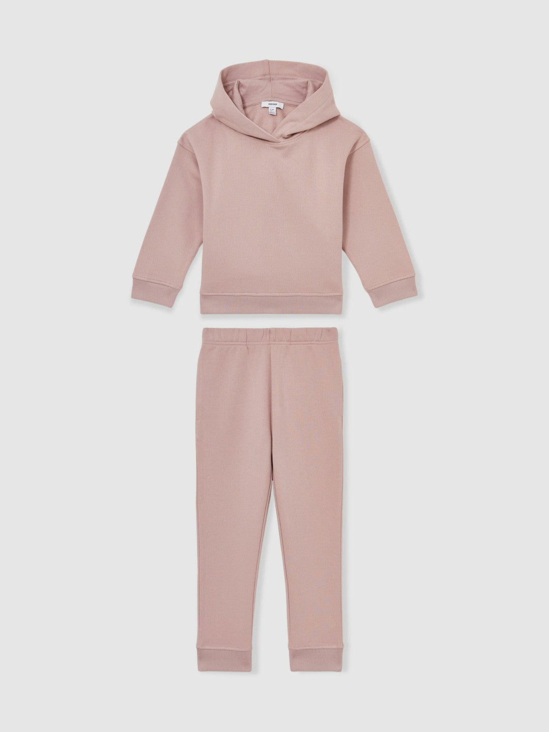 13-14 yrs Cotton-Blend Hoodie And Joggers Set in Mink Children & Baby | Reiss