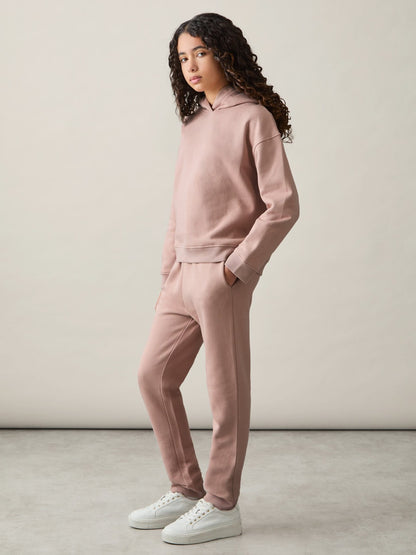 13-14 yrs Cotton-Blend Hoodie And Joggers Set in Mink Children & Baby | Reiss