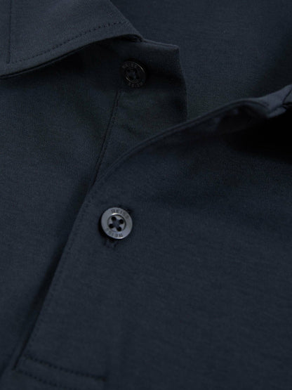 Cotton Short-Sleeve Polo Shirt in Navy Men | Reiss