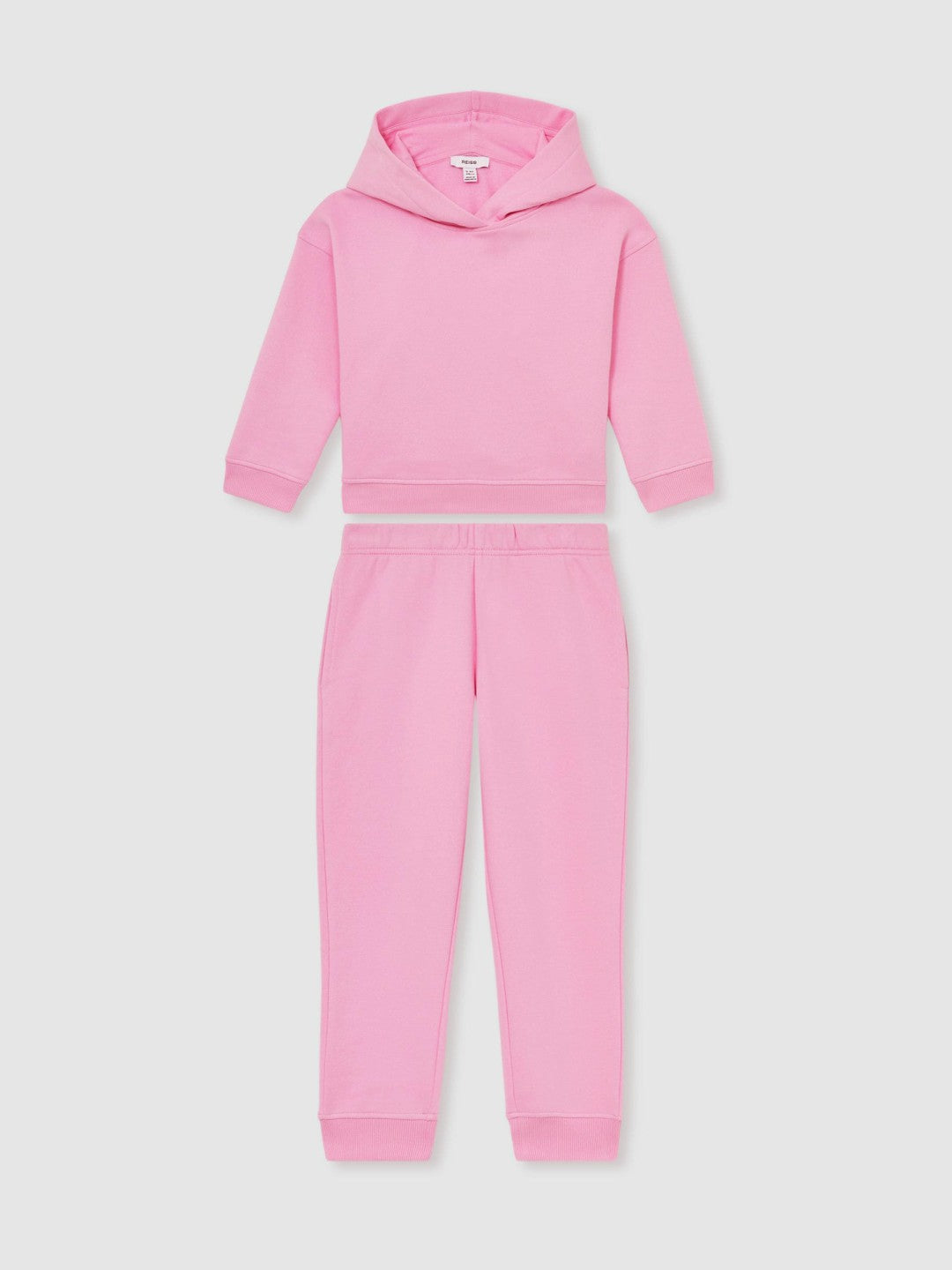 13-14 yrs Cotton-Blend Hoodie And Joggers Set in Bright Pink Children & Baby | Reiss