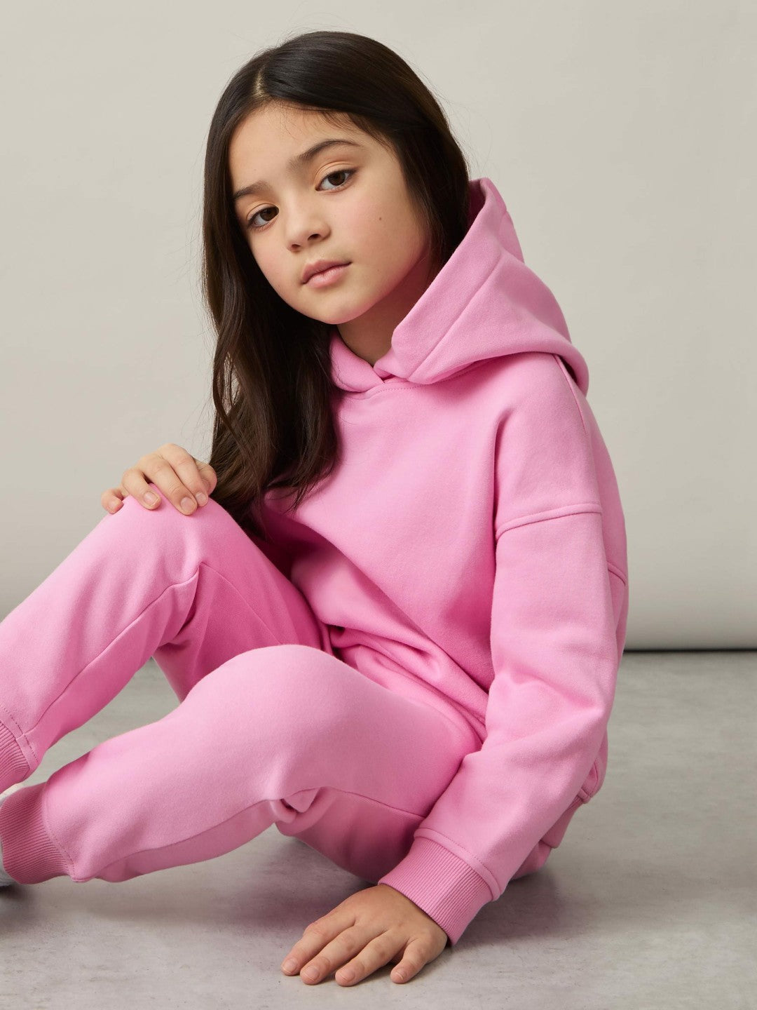 13-14 yrs Cotton-Blend Hoodie And Joggers Set in Bright Pink Children & Baby | Reiss