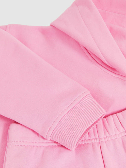 13-14 yrs Cotton-Blend Hoodie And Joggers Set in Bright Pink Children & Baby | Reiss