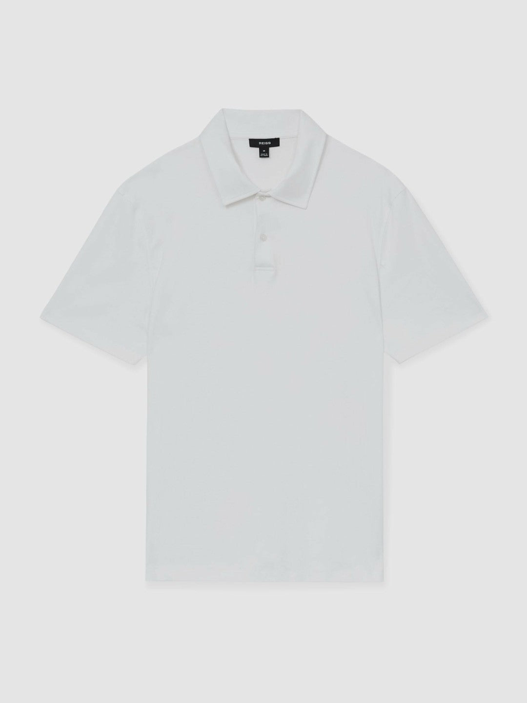 Cotton Short-Sleeve Polo Shirt in White Men | Reiss
