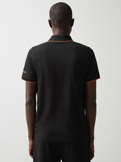 McLaren F1 Team Cotton Polo Shirt in Black Men | Reiss
