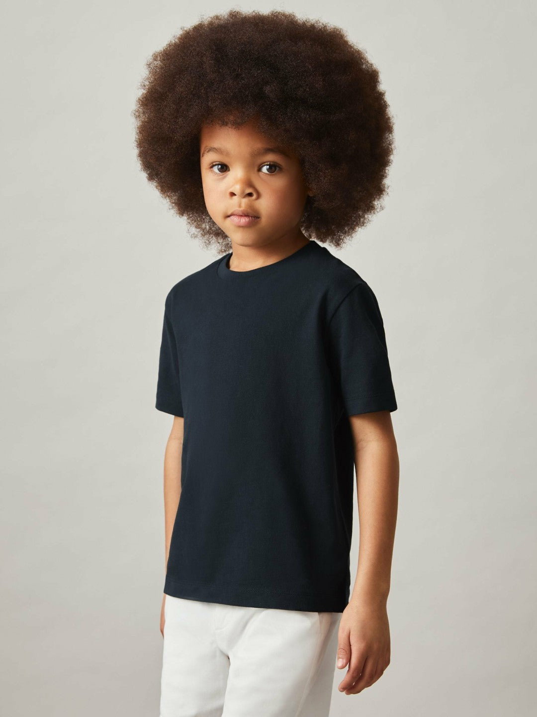 9-13 yrs Cotton Crew-Neck T-Shirt in Navy Children & Baby | Reiss