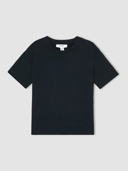 9-13 yrs Cotton Crew-Neck T-Shirt in Navy Children & Baby | Reiss