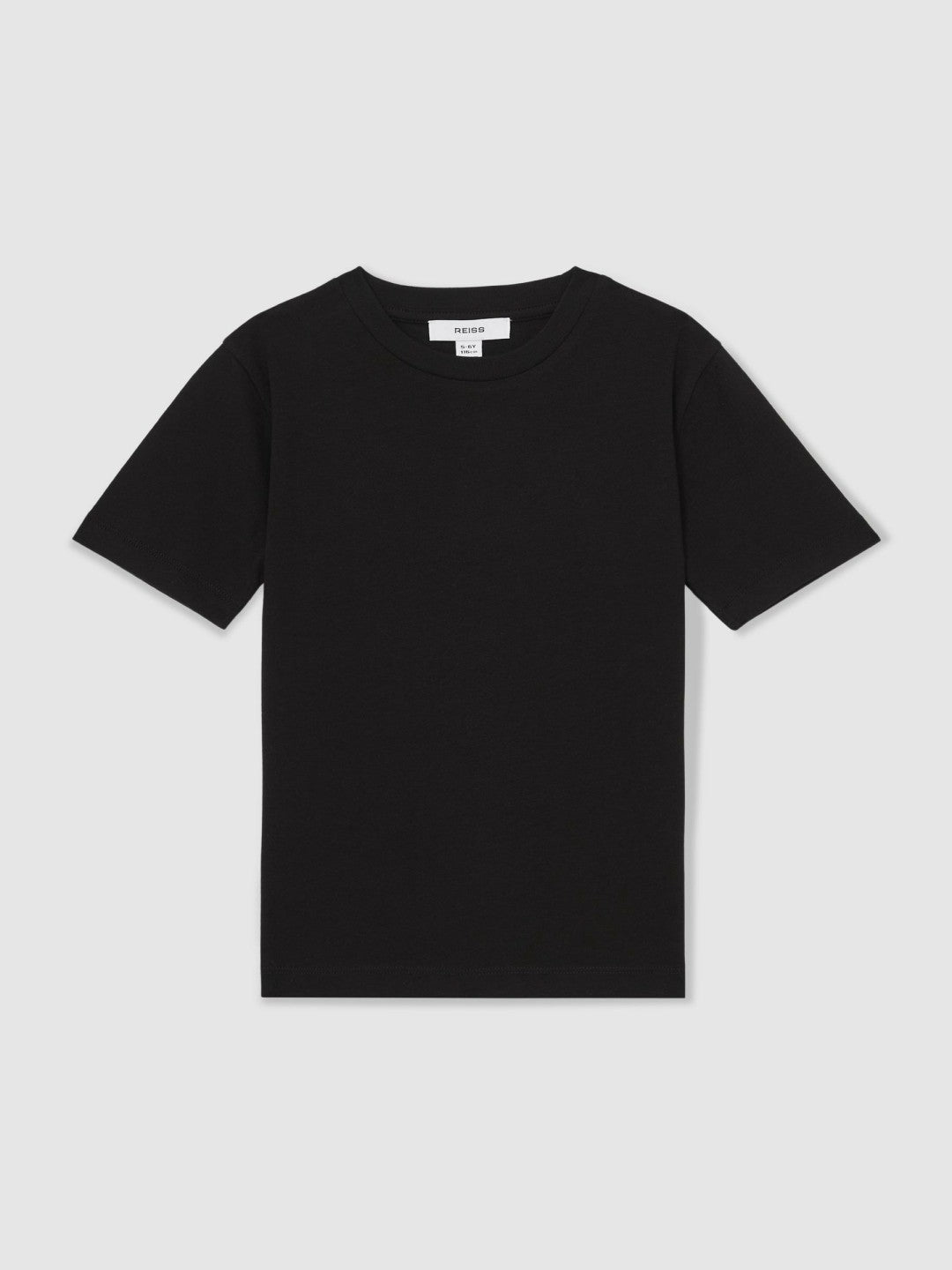 9-13 yrs Cotton Crew-Neck T-Shirt in Black Children & Baby | Reiss