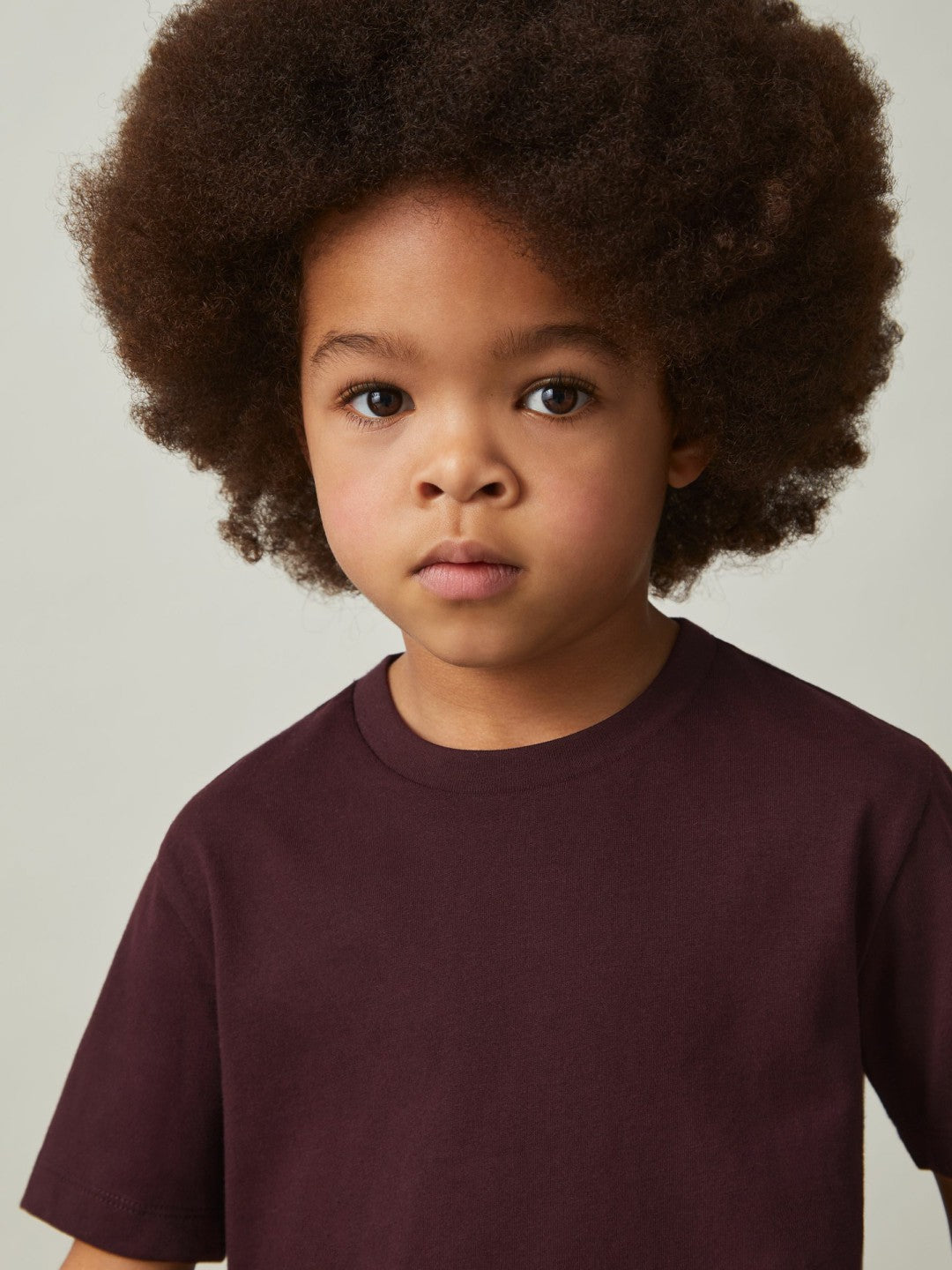 3-9 yrs Cotton Crew-Neck T-Shirt in Bordeaux Children & Baby | Reiss