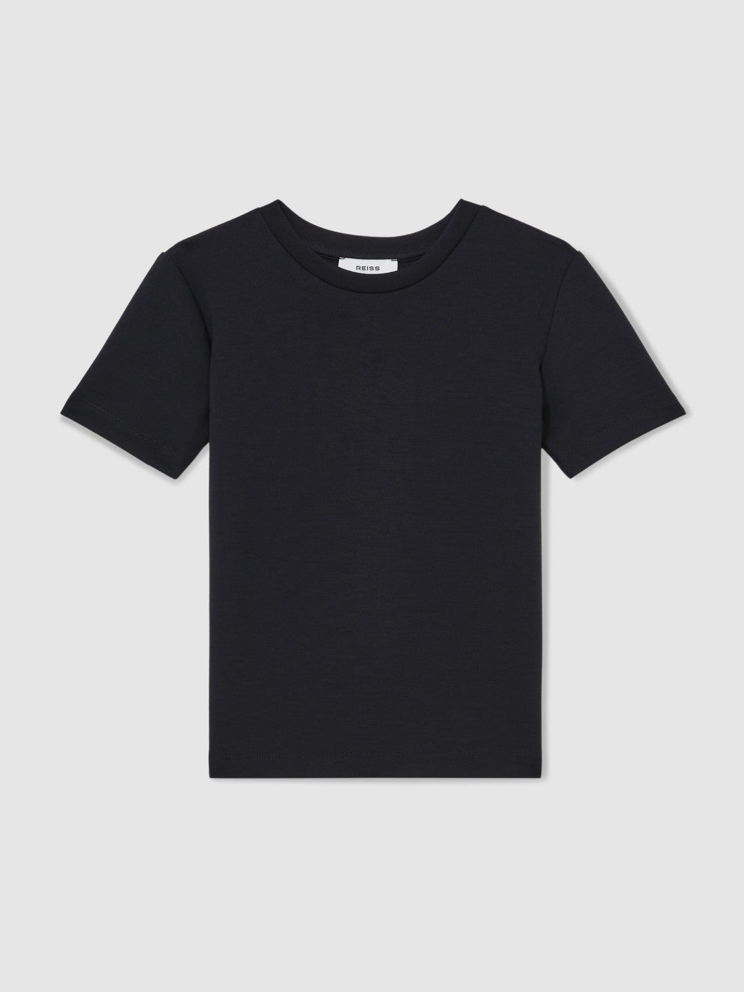 9-13 yrs Interlock-Jersey Crew-Neck T-Shirt in Navy Children & Baby | Reiss