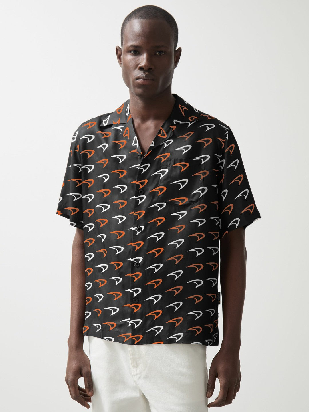 McLaren F1 Team Speedmark Logo Shirt in Black Men | Reiss
