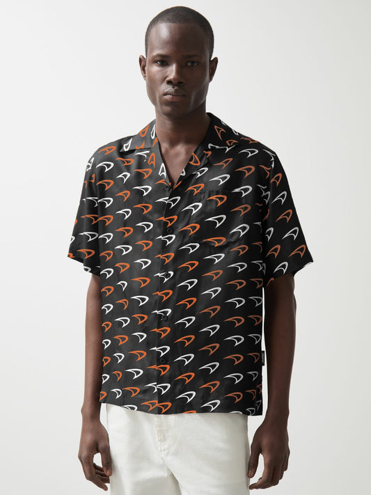 McLaren F1 Team Speedmark Logo Shirt in Black Men | Reiss