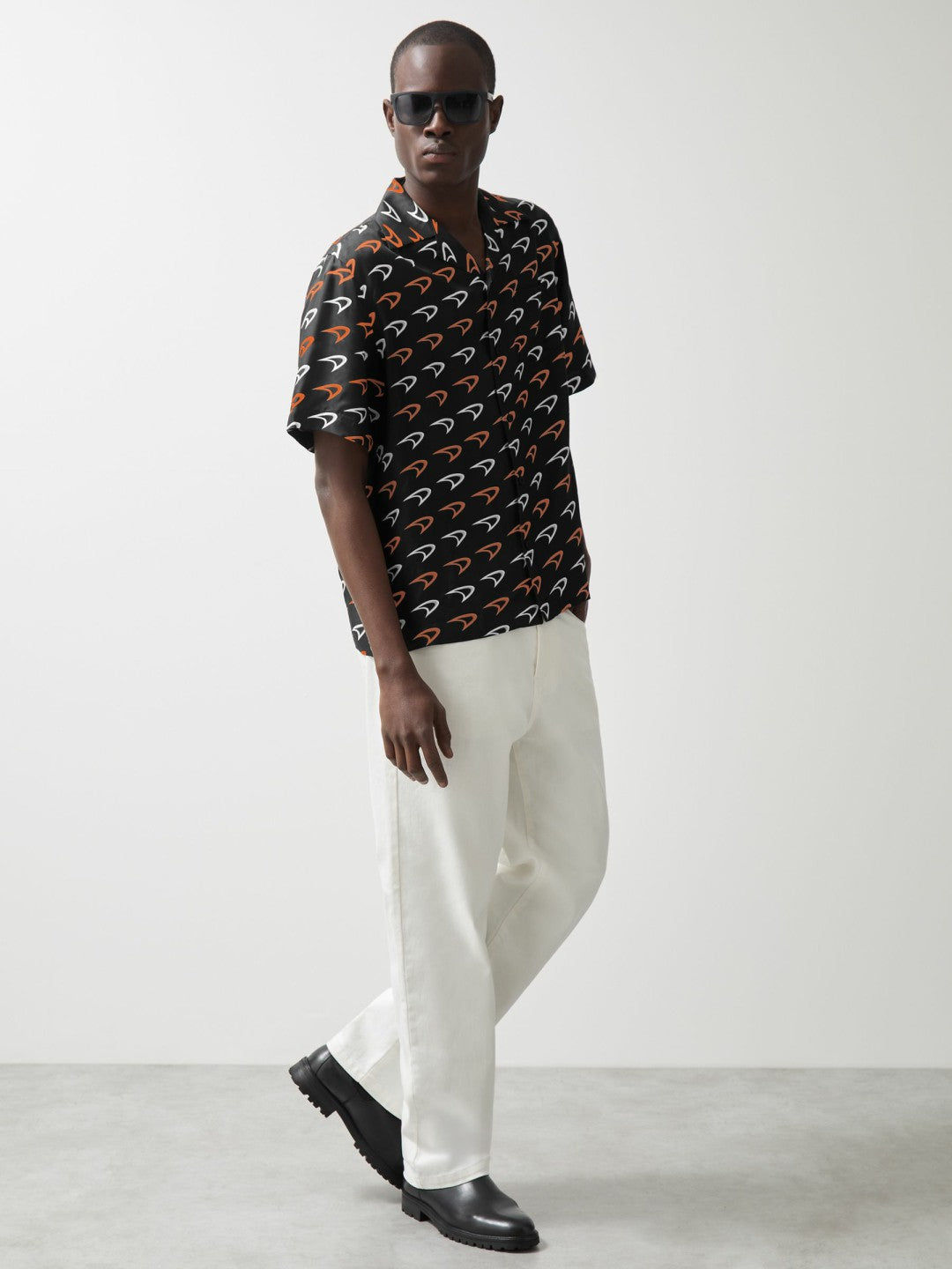 McLaren F1 Team Speedmark Logo Shirt in Black Men | Reiss