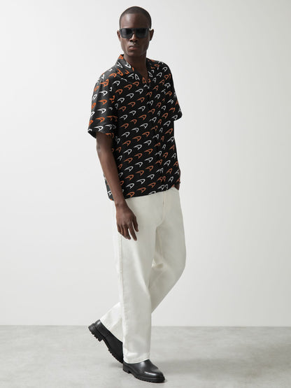 McLaren F1 Team Speedmark Logo Shirt in Black Men | Reiss
