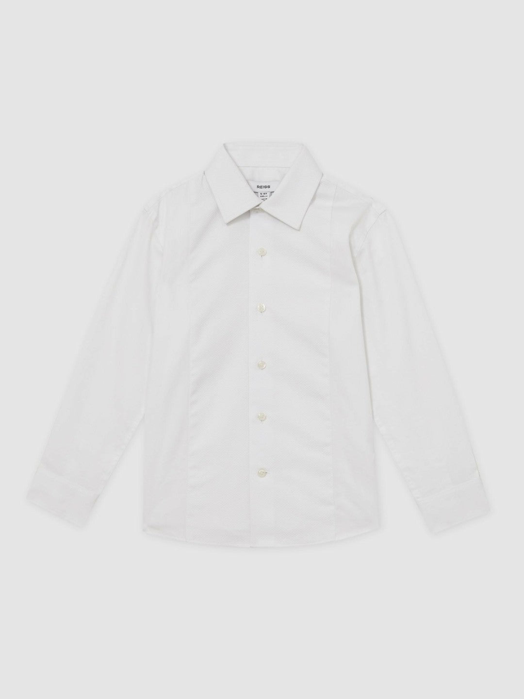 3-9 yrs Cotton Slim-Fit Dinner Shirt in White Children & Baby | Reiss