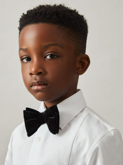 3-9 yrs Cotton Slim-Fit Dinner Shirt in White Children & Baby | Reiss
