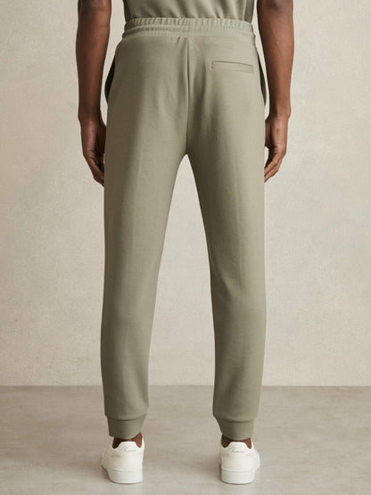 Drawstring Jersey Joggers in Sage Men | Reiss