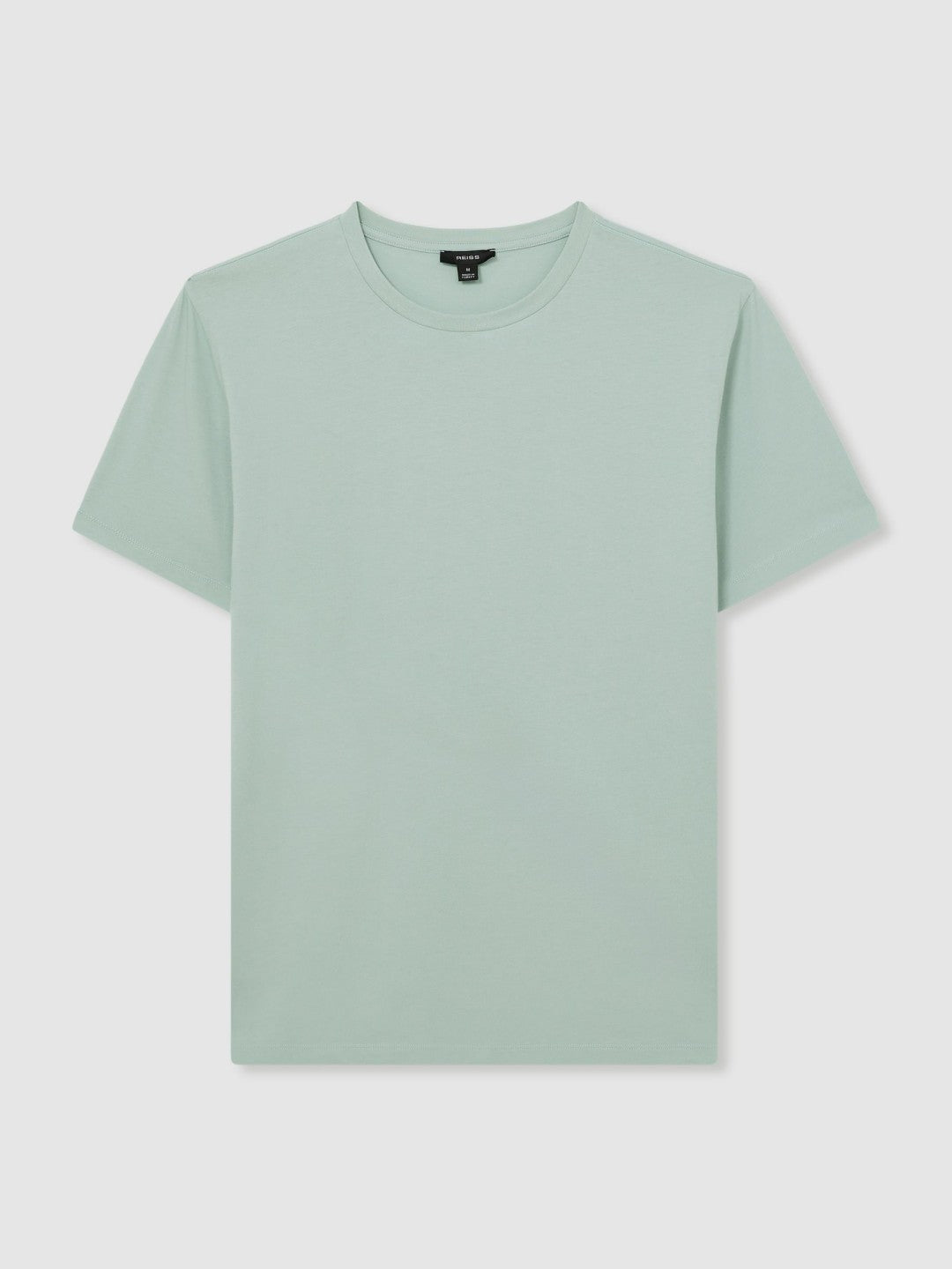 Cotton Crew Neck T-Shirt in Mint Green Men | Reiss