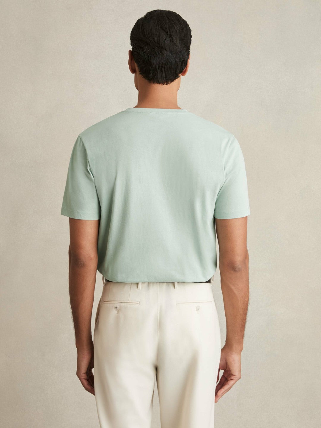 Cotton Crew Neck T-Shirt in Mint Green Men | Reiss