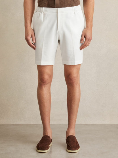 Drawstring Chino Shorts in White Men | Reiss