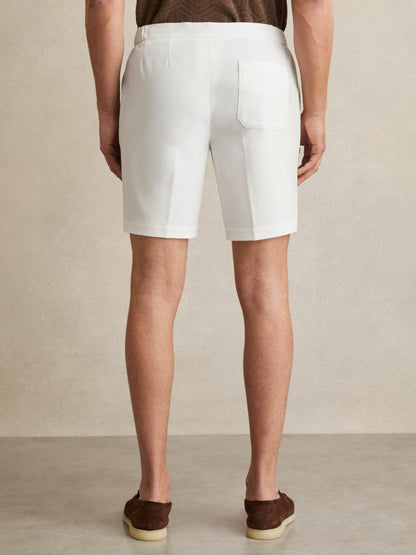 Drawstring Chino Shorts in White Men | Reiss