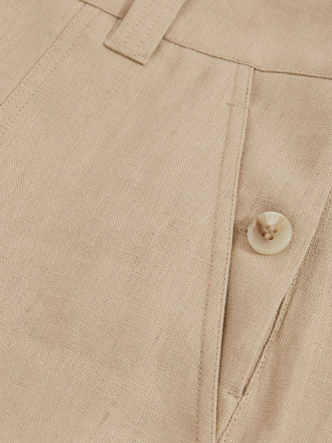 Linen Shorts in Neutral Women | Reiss