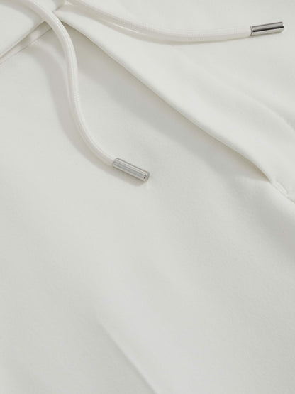 Slim-Fit Internal-Drawstring Trousers in White Men | Reiss