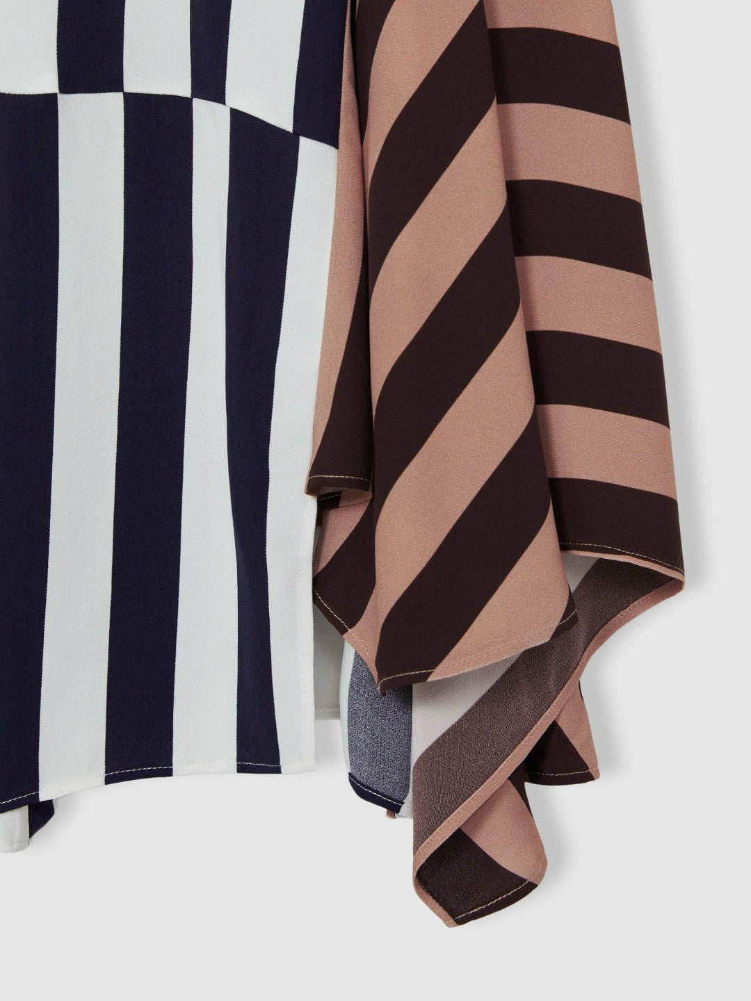 9-13 yrs Stripe-Print Handkerchief Dress in Multi Children & Baby | Reiss