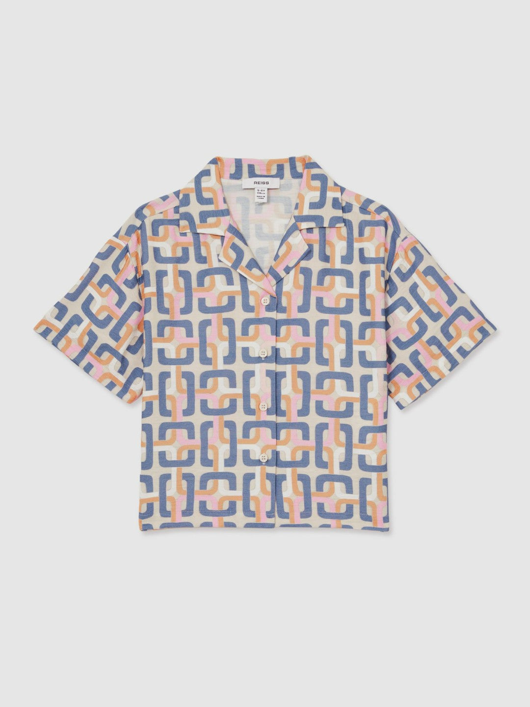 4-9 yrs Geometric Chain Print Shirt in Multi Children & Baby | Reiss
