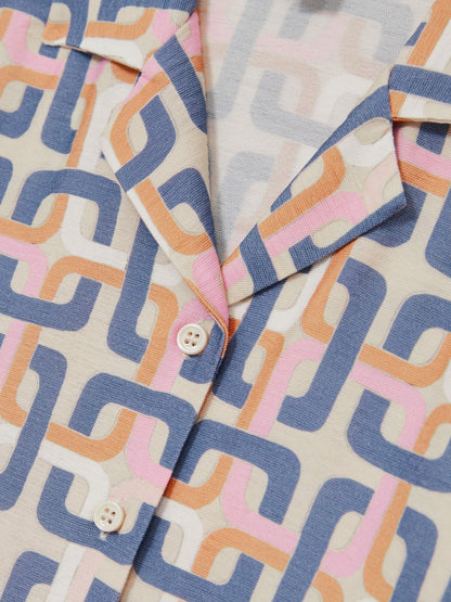 4-9 yrs Geometric Chain Print Shirt in Multi Children & Baby | Reiss
