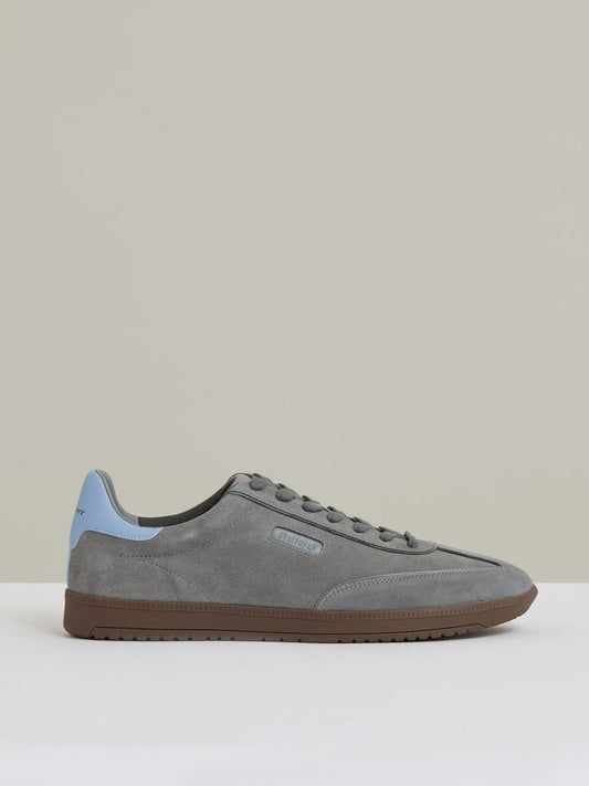 Suede Low-Top Trainers in Dark Grey Men | Reiss