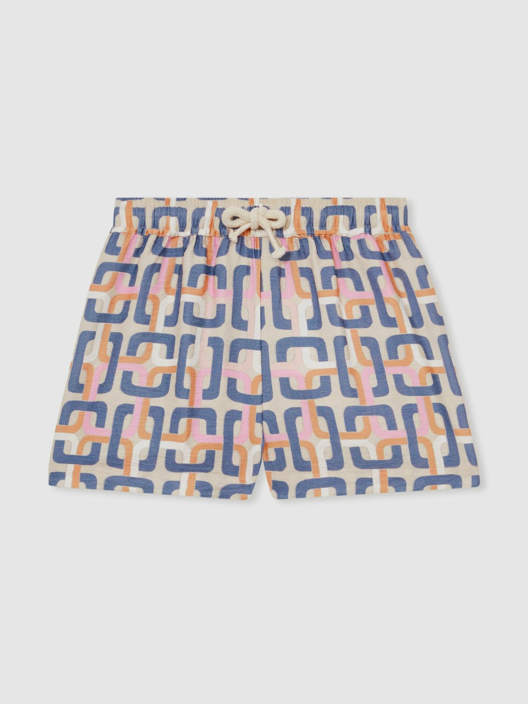13-14 yrs Geometric Chain Print Shorts in Multi Children & Baby | Reiss